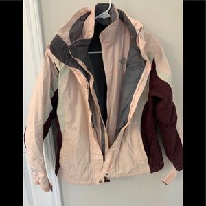 North Face layered ski jacket